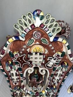 2002 Blue Sky Clayworks by Heather Goldminc 15 Musical Gingerbread Palace w Coa