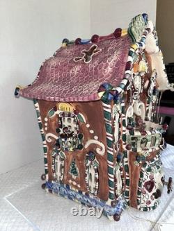 2002 Blue Sky Clayworks by Heather Goldminc 15 Musical Gingerbread Palace w Coa