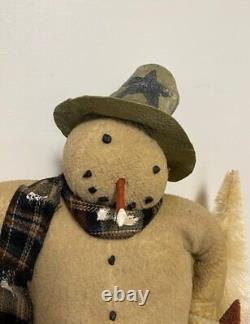 2002 ESC Trading Company Cody Foster Snowman Primitive Folk Art 18 Christmas