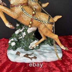 2003 Grandeur Noel Collector's Edition Santa Sleigh and Reindeer Set