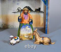 2003 Jim Shore Large Nativity 10 pieces Christmas Excellent Used Cond