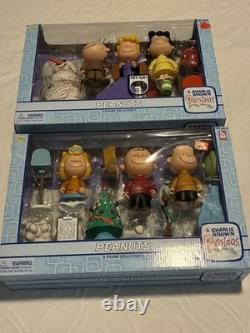 2003 Memory Lane A Charlie Brown Christmas Figures 2 Sets Brand New Peanuts
