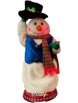 2004 Gemmy Snowflake Spinning Snowman'Snow Miser' WORKS! With Box