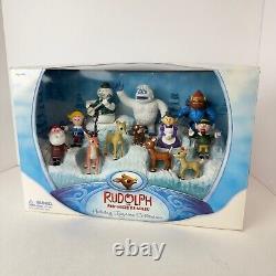 2007 Rudolph The Red Nosed Reindeer 12 Piece Holiday Figurine Collection Set BOX