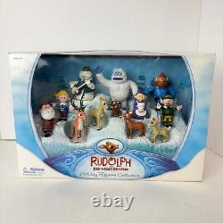 2007 Rudolph The Red Nosed Reindeer 12 Piece Holiday Figurine Collection Set BOX