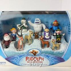 2007 Rudolph The Red Nosed Reindeer 12 Piece Holiday Figurine Collection Set BOX