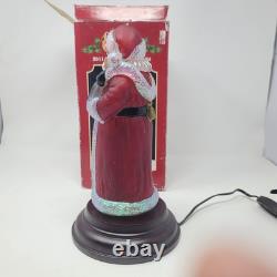 2013 Old World Christmas'Penguin Pals' Glass Santa Light Works withBox Merck