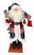 22 Patriotic Santa Claus Christmas Figurine Celebrate Usa Home For Holidays