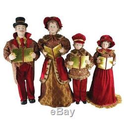 27 In. To 37 In. Victorian Carolers With Songbooks (Set Of 4)