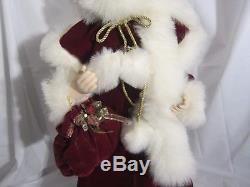 27 Porcelain Mrs. Claus SANTA'S BEST Animated Doll/Figure Decoration Holiday