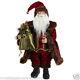 3500755 Raz 24 Victorian Santa Claus Father Christmas Decoration Red Brown Gold