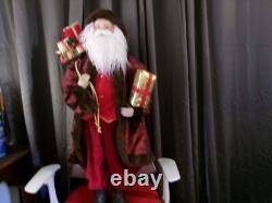 36 inches tall vintage old world santa pre own looks great for old man