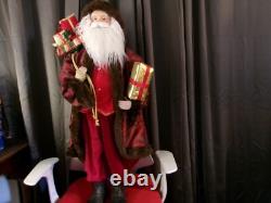 36 inches tall vintage old world santa pre own looks great for old man