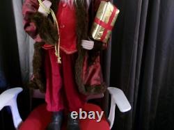 36 inches tall vintage old world santa pre own looks great for old man