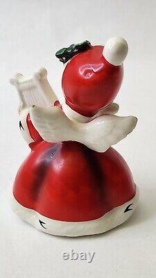 4 Vintage Napcoware CHRISTMAS ANGEL BAND Figurines #7258