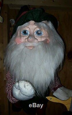 4 life size animated elves Painter Rocking Chair woodworker