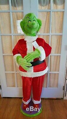 5 FOOT Christmas GRINCH ANIMATED NIB SUPER RARE 2004 Gemmy