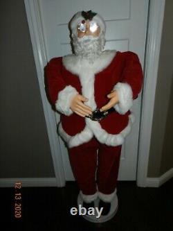 5' FOOT LIFE SIZE SANTA CLAUS CHRISTMAS PROP RARE does not sing or dance