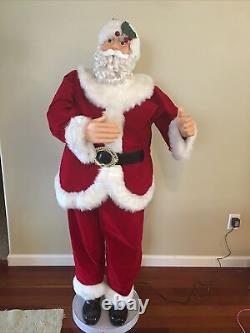 5' Foot Life Size Santa Claus Christmas Sings And Dances