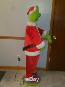 5 Ft Life Size Animated GRINCH, Very Rare, 2004 Gemmy