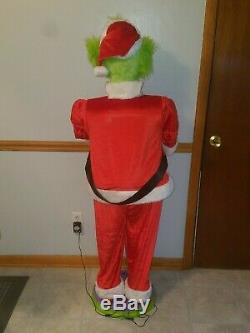 5 Ft Life Size Animated GRINCH, Very Rare, 2004 Gemmy
