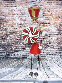 5' Tall Metal Nutcracker Toy Soldier Indoor/Outdoor Steampunk Christmas Decor