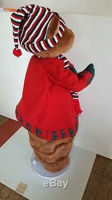 50 LIFE SIZE ANIMATED DANCING SINGING CHRISTMAS BEAR Works Great