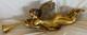 50 Large Hanging Gold Leaf Gilded Cherub Angel With Horn And Wings