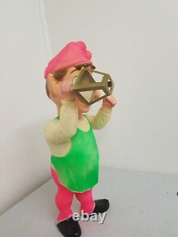 50s-60s Vintage 22 Union Blow Mold Hard Plastic Jointed CHRISTMAS ELF Light
