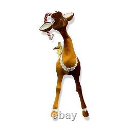 $590 Mark Roberts Brown 2020 XMAS Candied Deer Holiday Decor Large Figurine 35