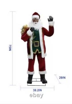 6 Ft Animated Christmas Santa Claus Greeter Singing Moving Festive Holiday Décor
