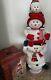 60 Enchanted Forest Animated Snowman Family 5' Ft Tall Singing/ Dancing