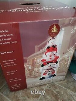 60 Enchanted Forest Animated Snowman Family 5' ft Tall Singing/ Dancing
