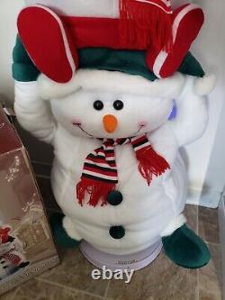 60 Enchanted Forest Animated Snowman Family 5' ft Tall Singing/ Dancing