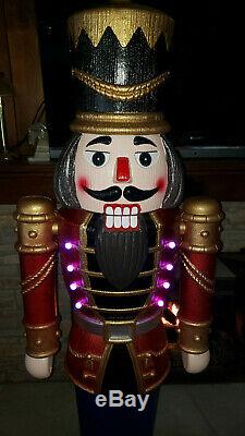 68 Light-up Nutcracker Musical Christmas Decoration LED Sound Outdoor Soldier