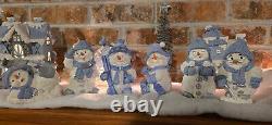 7 Vintage Encore 5 Snow Buddies & Lincolnshire characters Used, Great shape