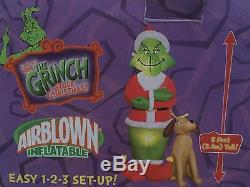 8 Feet tall Inflatable HOW THE GRINCH STOLE CHRISTMAS by Gemmy, Used