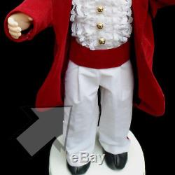ANIMATED''FANCY'' CHRISTMAS BOY with TOP HAT / ELEGANT COSTUME / VINTAGE 1993