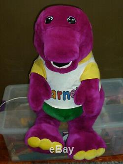 ANIMATED MECHANICAL 28in BARNEY THE PURPLE DINOSAUR BIG CHRISTMAS STORE DISPLAY