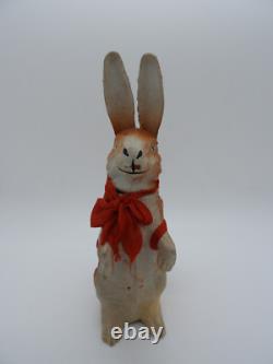 +ANTIQUE+ German Paper Mache / Bunny / Rabbit / Easter / Candy Container c1930