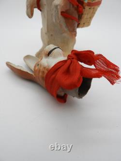 +ANTIQUE+ German Paper Mache / Bunny / Rabbit / Easter / Candy Container c1930