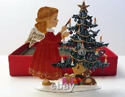 ARTIST WILHELM SCHWEIZER GERMAN ZINNFIGUREN Angel Decorating Tree (3.5x 3.5)