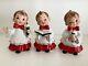 Adorable Vintage Set Of 3 Josef Originals Christmas Choir Carolers Figures Japan