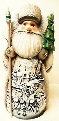 Alkota Russian Genuine Wooden Collectible Santa Grigoriy Romadonovskiy, 9H