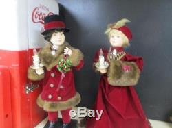Animated Christmas Victorian Lady & Man Couple 26 Tall 1994 Vgc Motionette