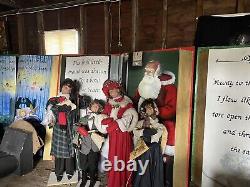 Animated christmas store display, Mechanical Christmas Carolers, Life Size