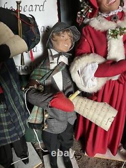 Animated christmas store display, Mechanical Christmas Carolers, Life Size