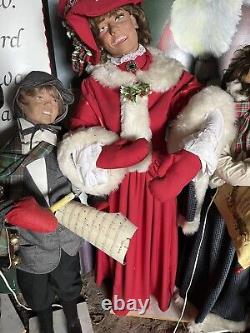 Animated christmas store display, Mechanical Christmas Carolers, Life Size