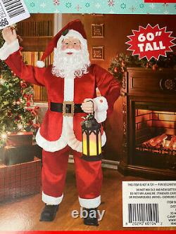 Animatronic Santa Claus Christmas 5 Foot Tall Singing/Story Telling Lighted 60