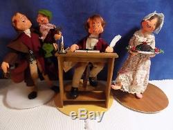 Annalee A Christmas Carol Dolls- Set Of 10 Scrooge / Cratchit / Ghost Euc